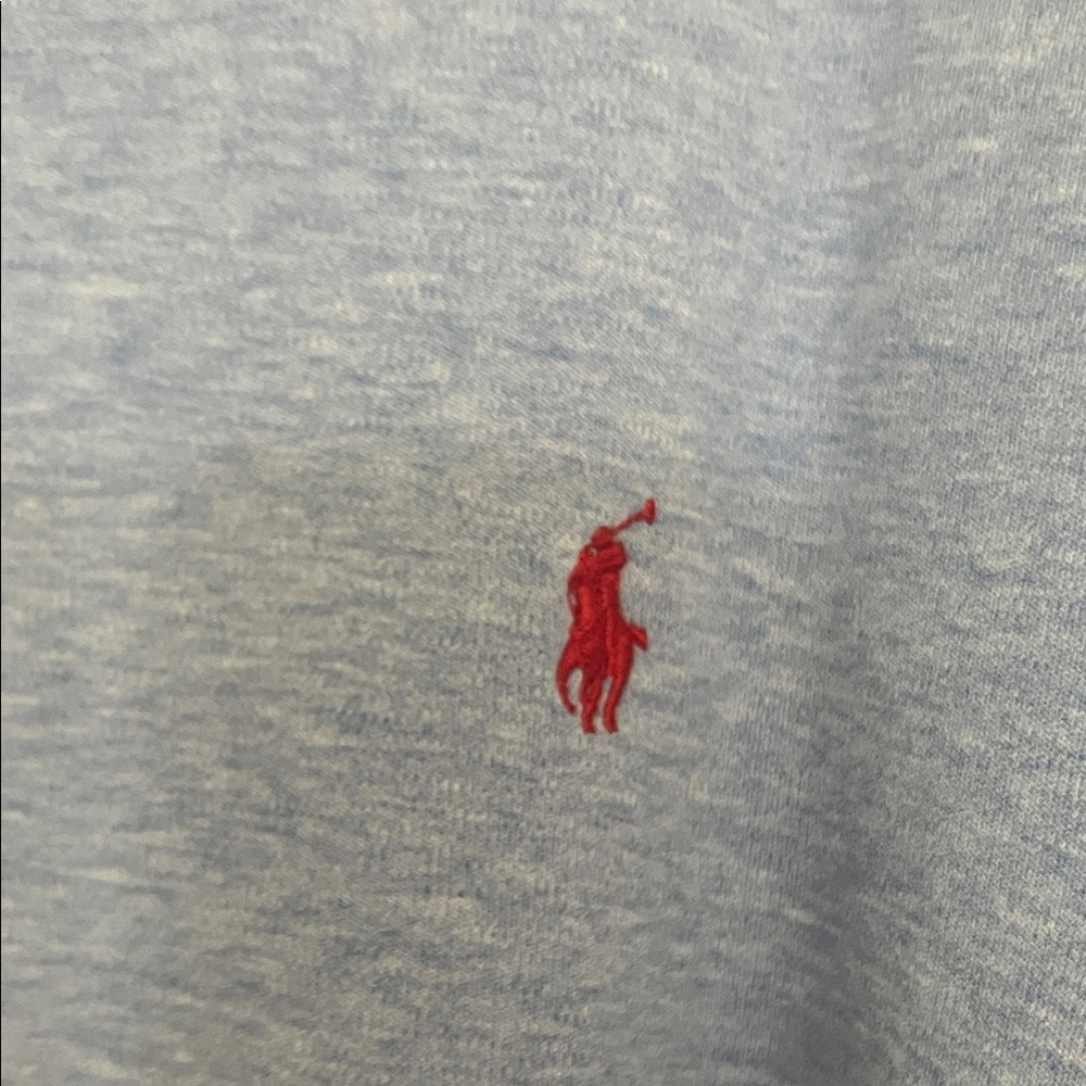 Polo by Ralph Lauren Men's Heather Blue Polo Shirt - Picture 2 of 5